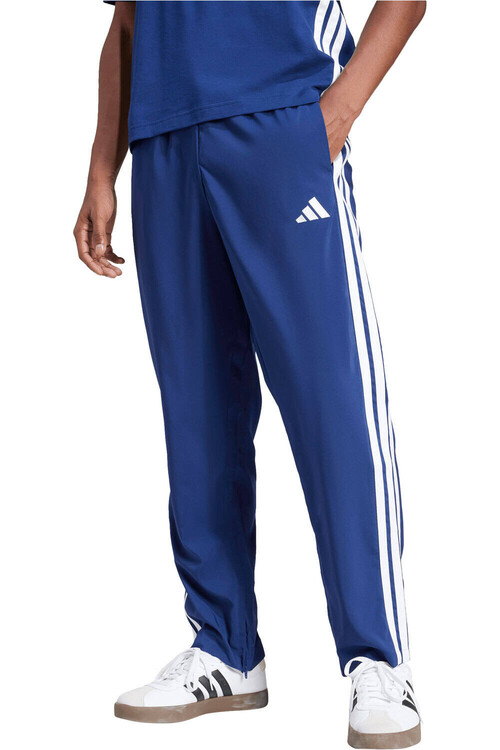ADIDAS ESSENTIALS THREE STRIPES STANFORD OPEN HEM azul