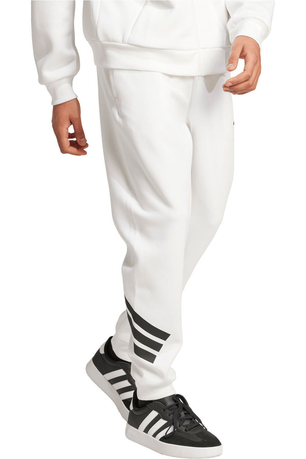 adidas pantalón hombre FUTURE ICONS 3 STRIPES BLANCO vista detalle