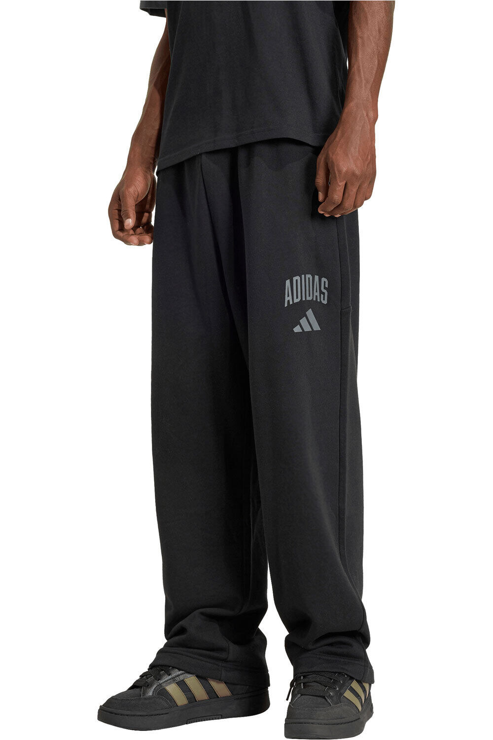 adidas pantalón hombre INSPIRACIN UNIVERSITARIA NEGRO vista frontal