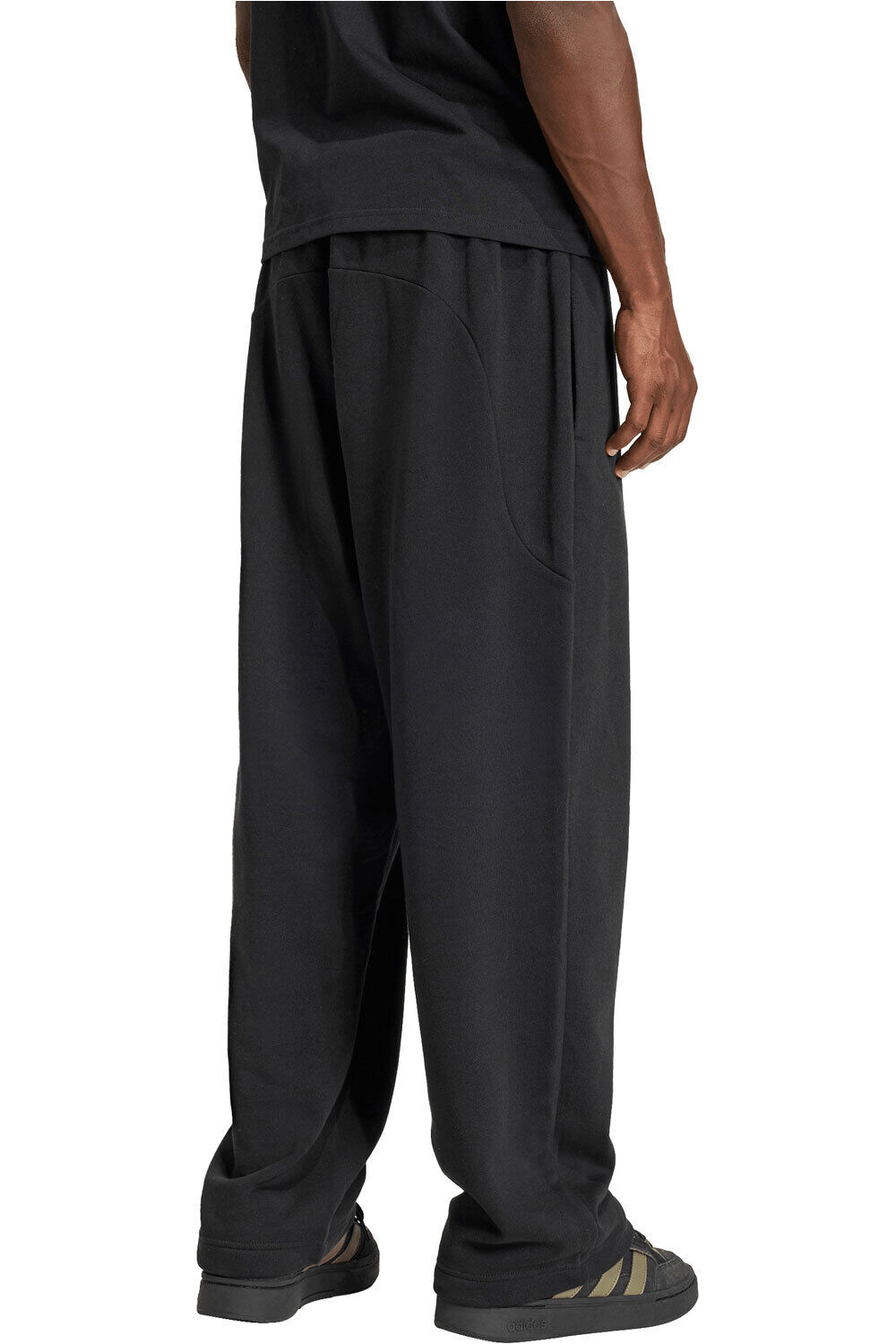 adidas pantalón hombre INSPIRACIN UNIVERSITARIA NEGRO vista trasera