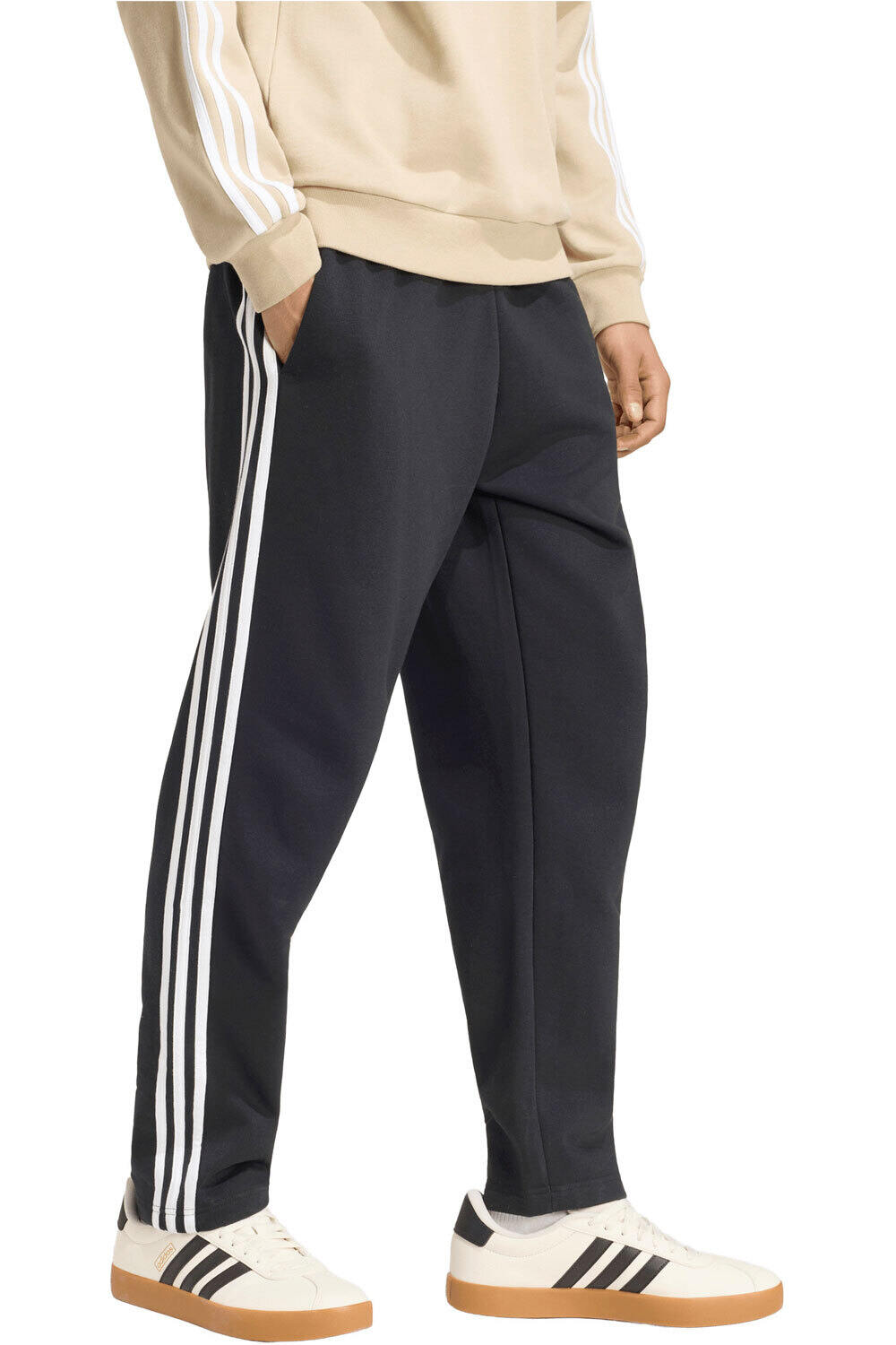 adidas pantalón hombre M 3S FL TO PT NEGRO vista frontal