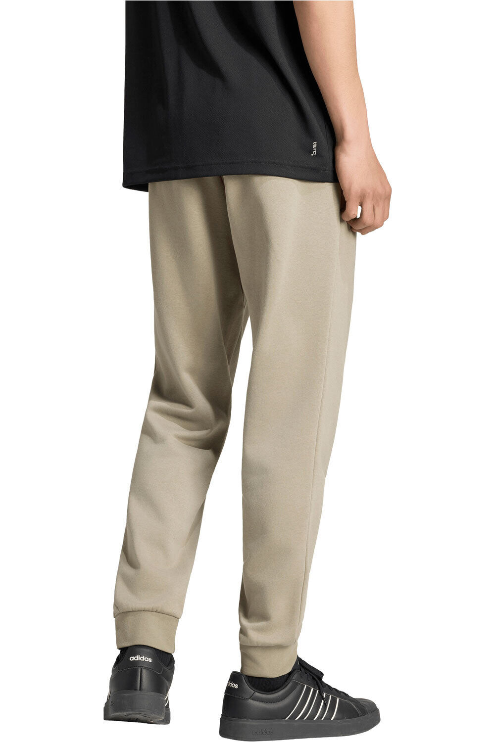 adidas pantalón hombre Pantaln de felpa Essentials Feelcozy GRIS vista trasera