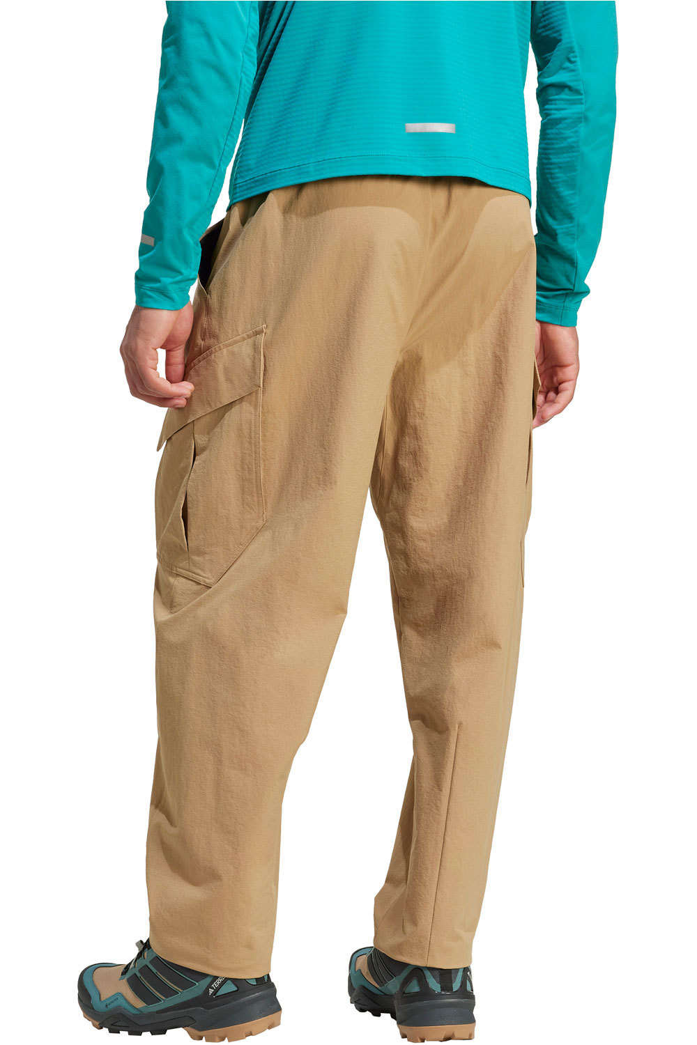 adidas pantalón montaña hombre TERREX XPLORIC MARRON vista trasera