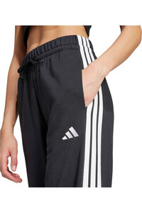 adidas pantalón mujer ESSENTIALS 3-STRIPES OPEN HEM FRENCH TERRY NEGRO 03