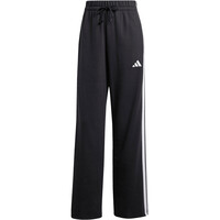 adidas pantalón mujer ESSENTIALS 3-STRIPES OPEN HEM FRENCH TERRY NEGRO 05