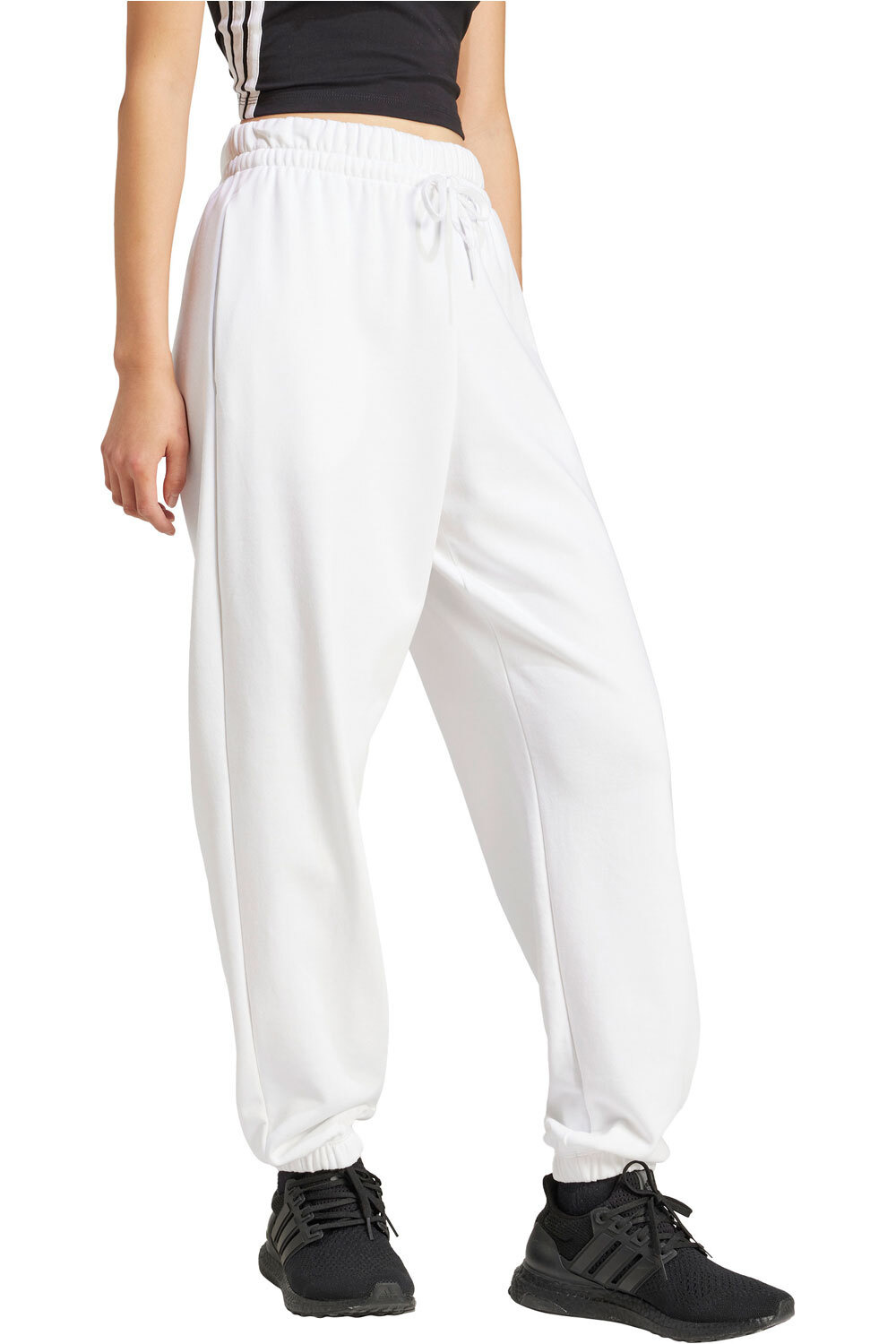 adidas pantalón mujer ESSENTIALS SMALL LOGO BLANCO vista detalle