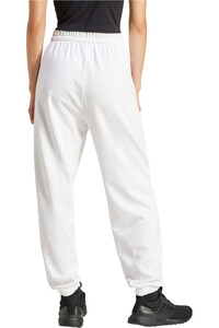 adidas pantalón mujer ESSENTIALS SMALL LOGO BLANCO vista trasera