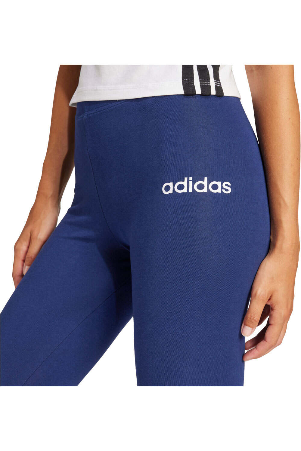 adidas pantalón mujer ESSENTILAS LINEAR AZUL 03