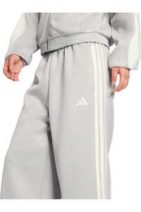 adidas pantalón mujer STADIUM 3 STRIPES GRIS 03