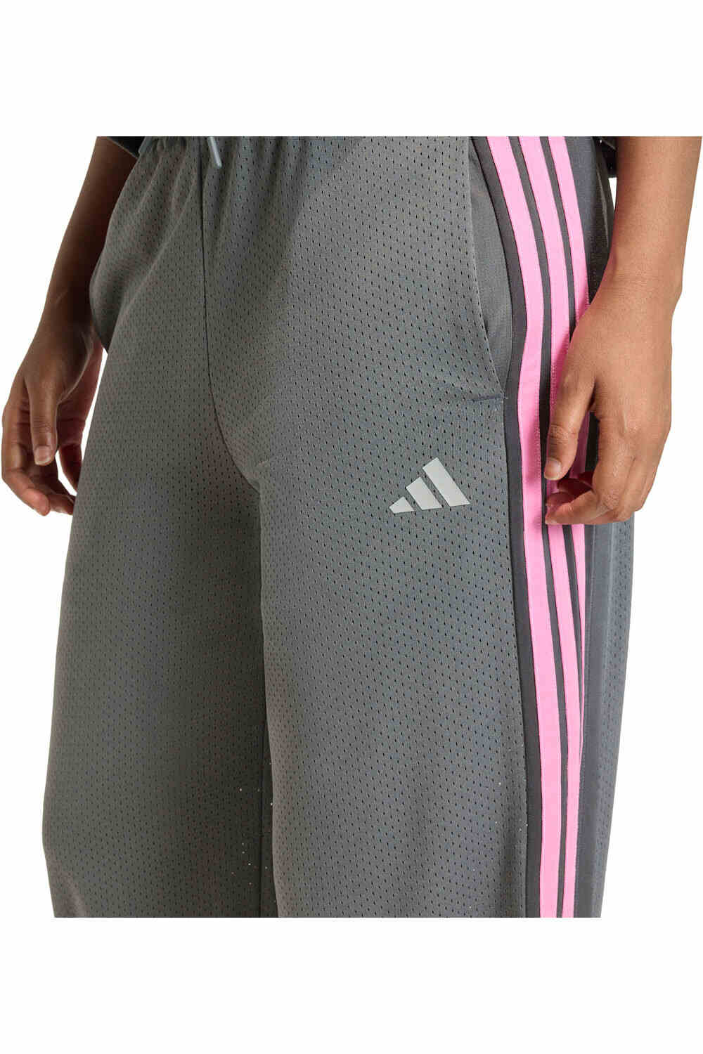 adidas pantalón mujer STADIUM GRIS vista detalle