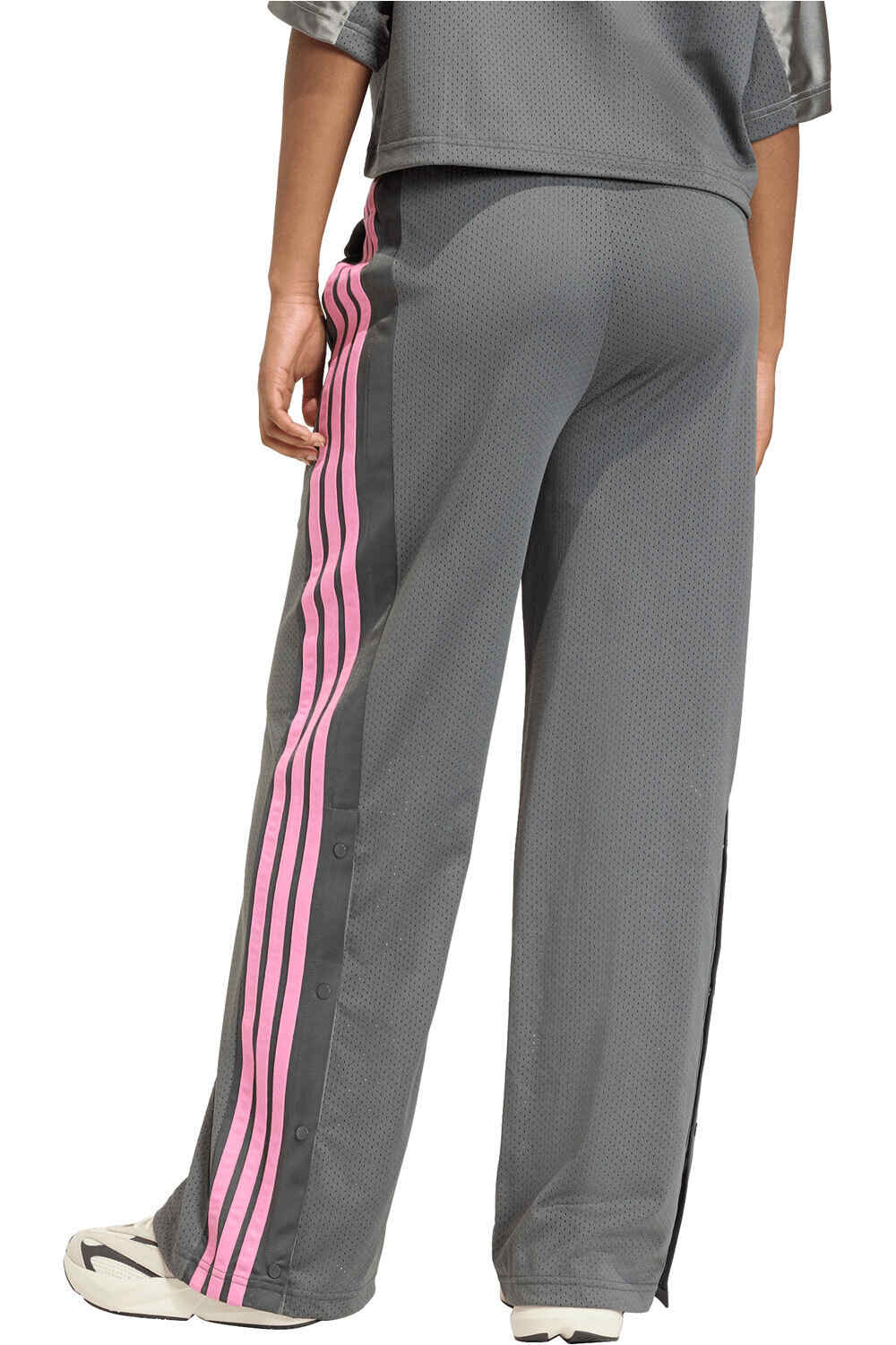 adidas pantalón mujer STADIUM GRIS vista trasera