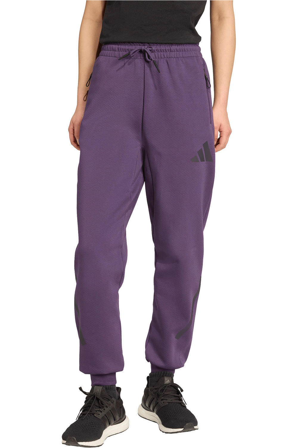 adidas pantalón mujer Z.N.E. MORADO vista frontal