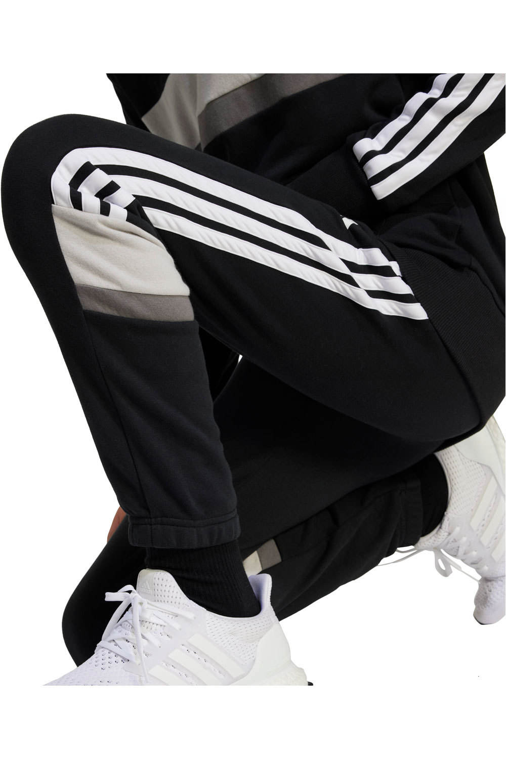 adidas pantalón niño 3 STRIPES TIBERIO NEGRO 03