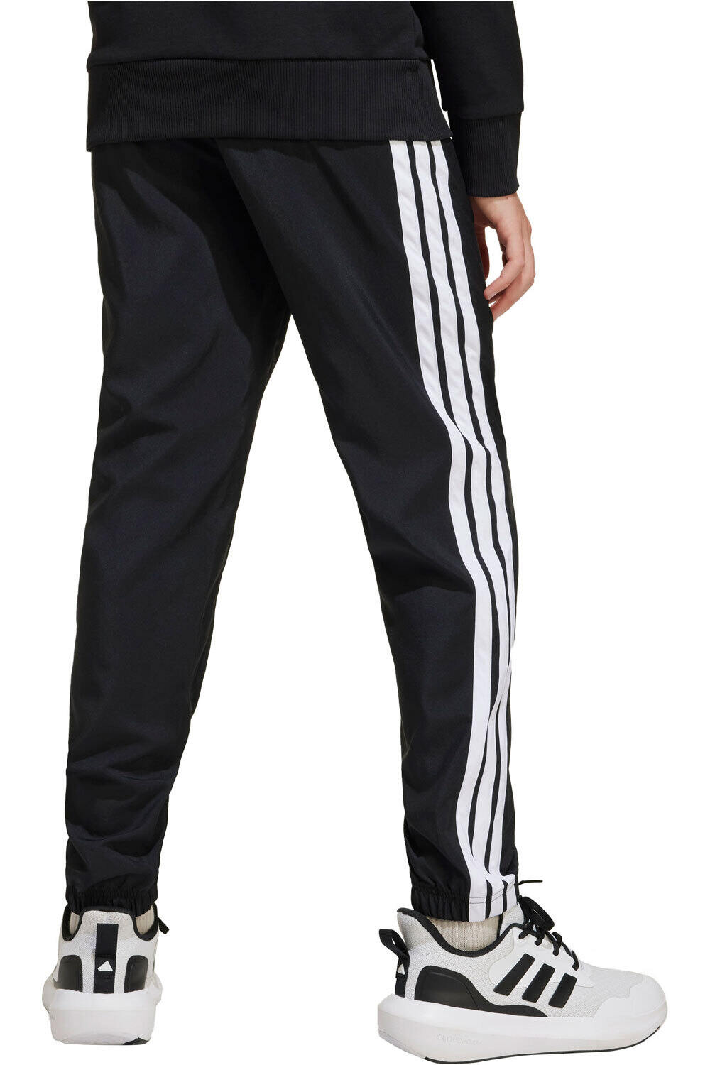 adidas pantalón niño ESSENTIALS CLIMACOOL NEGRO vista trasera