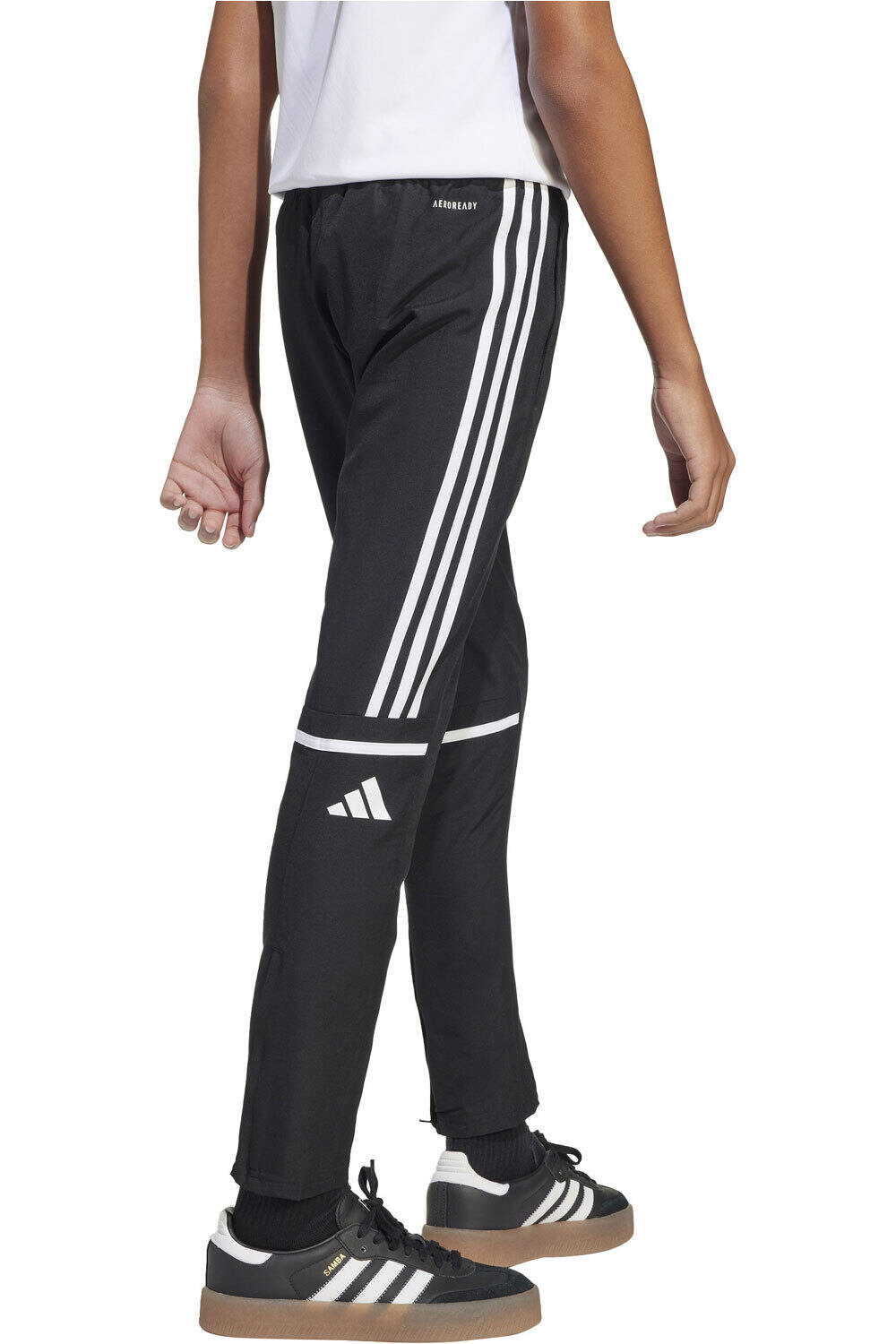 adidas pantalón niño SQUADRA25 PRESENTATION NEGRO vista trasera