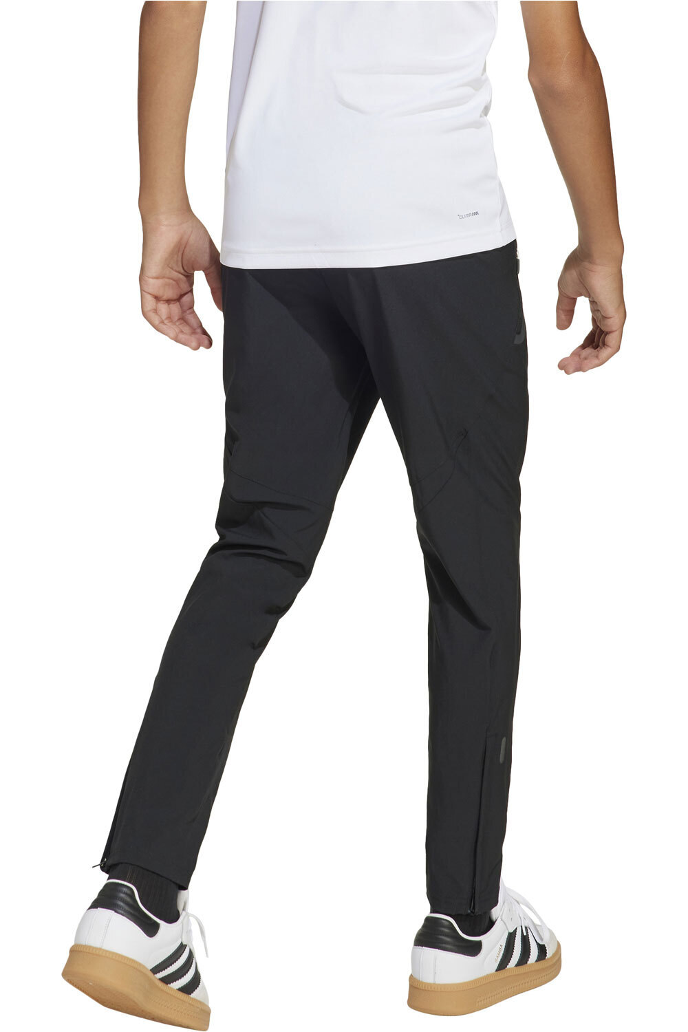 adidas pantalón niño TIRO25 COMPETITION VIS TECH TRAVEL NEGRO vista trasera