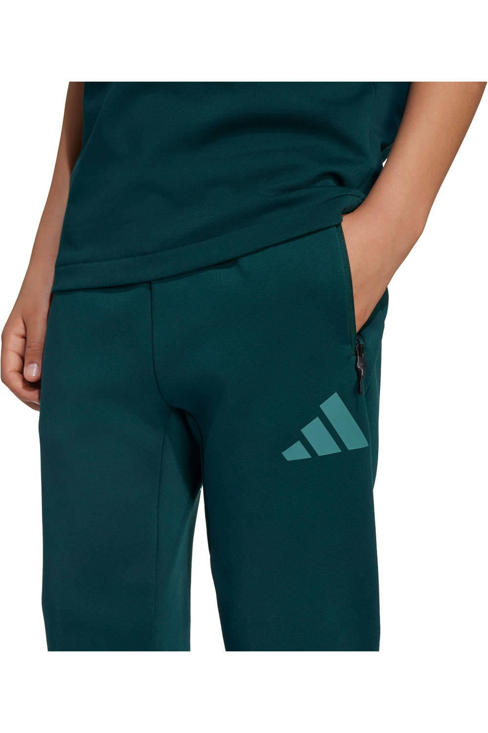 adidas pantalón niño Z.N.E. VERDE vista detalle
