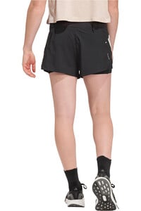 adidas pantalón running mujer 2 EN 1 ADI365 FORMOTION NEGRO vista trasera