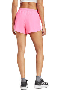 adidas pantalón running mujer ADIZERO ESSENTIALS ROSA vista trasera