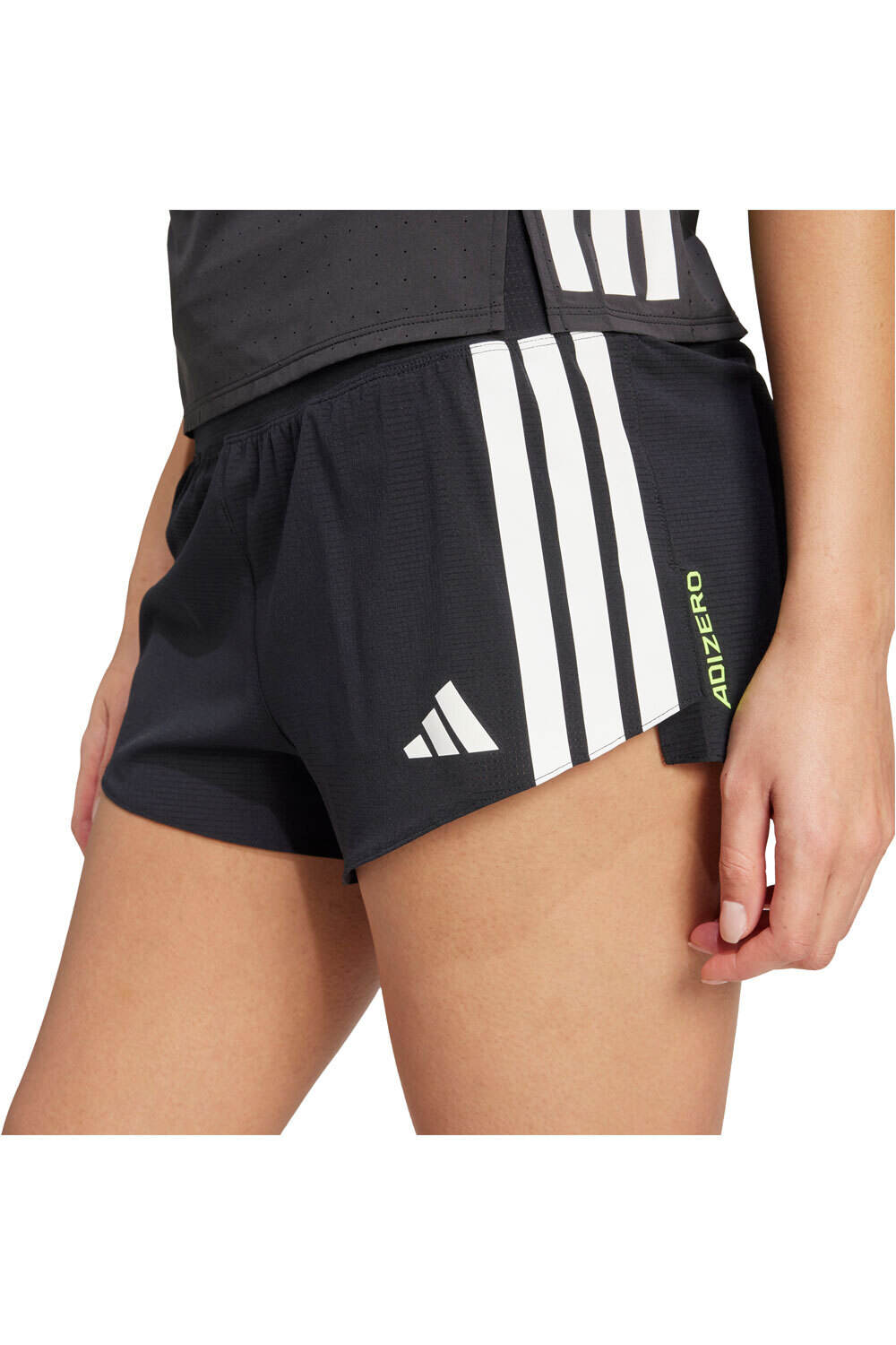 adidas pantalón running mujer ADIZERO GEL 3 NEGRO vista detalle