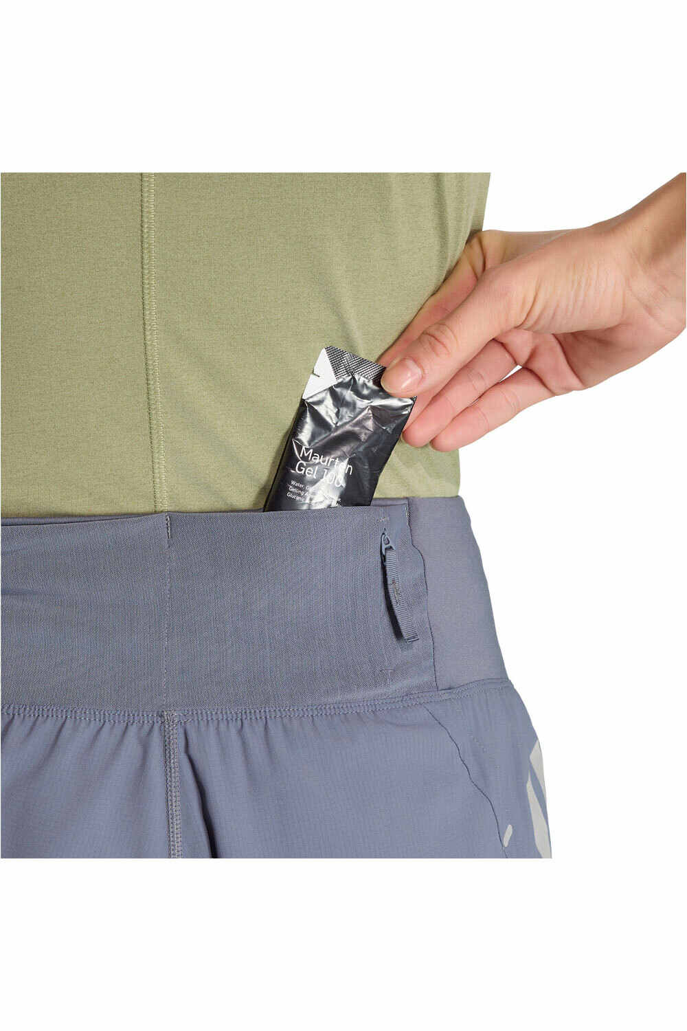 adidas pantalón running mujer FORMOTION GRIS vista detalle