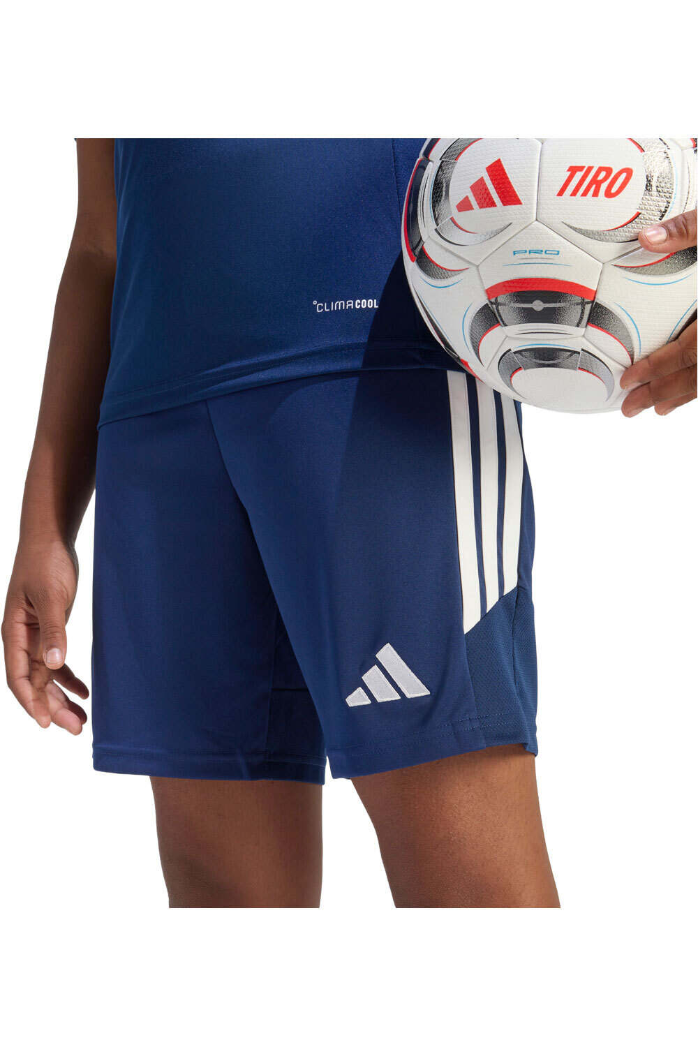 adidas pantalones cortos futbol niño TIRO26 LEAGUE AZUL vista detalle