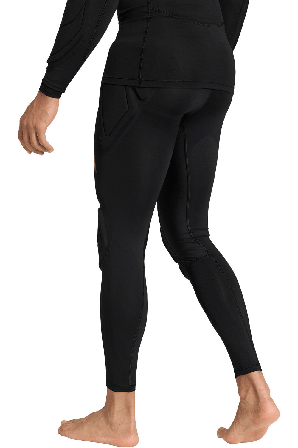 adidas pantalones cortos futbol PADDED GOALKEEPER BASELAYER NEGRO vista trasera