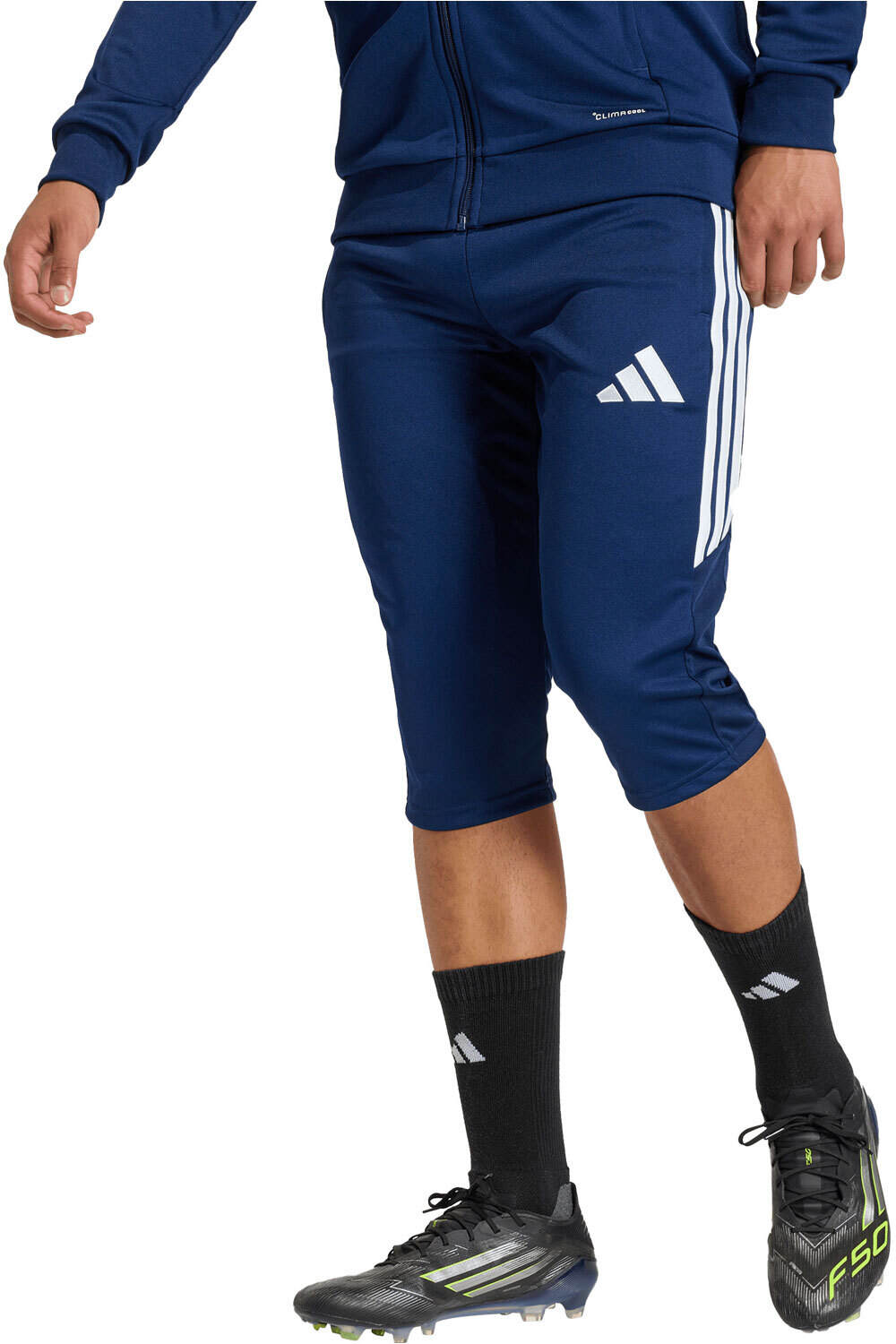 adidas pantalones cortos futbol TIRO26 LEAGUE AZUL vista frontal