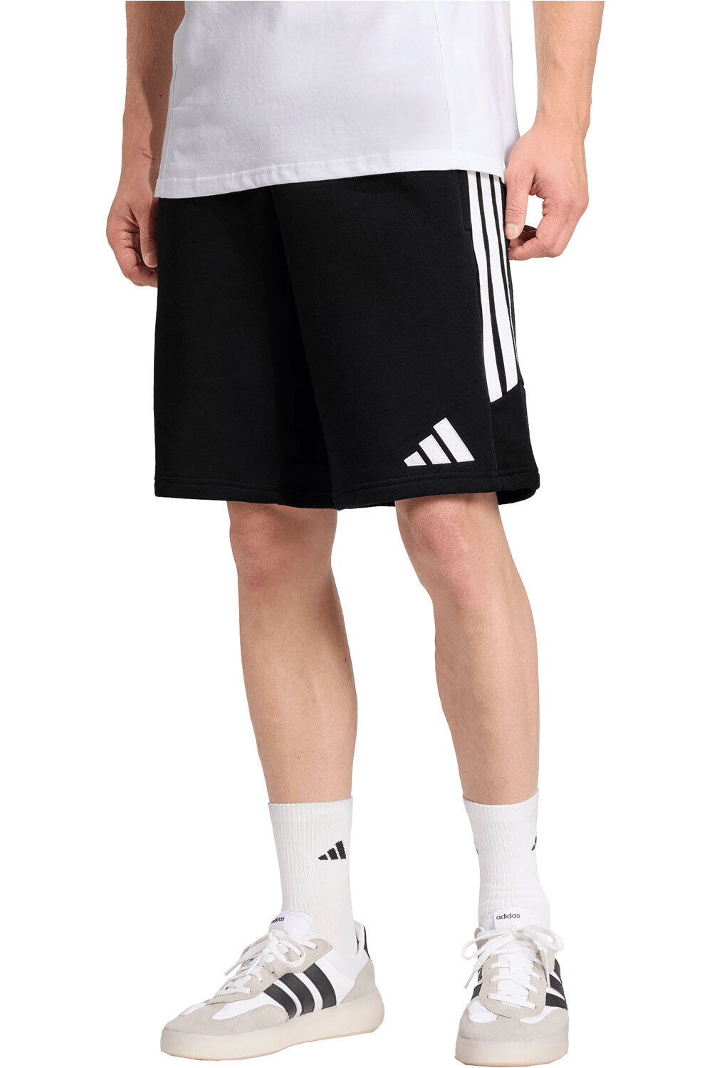 adidas pantalones cortos futbol TIRO26 LEAGUE NEGRO vista frontal
