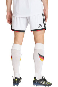 adidas pantalones fútbol oficiales ALEMANIA MUNDIAL 2026 PRIMERA EQUIPACION BLANCO vista trasera