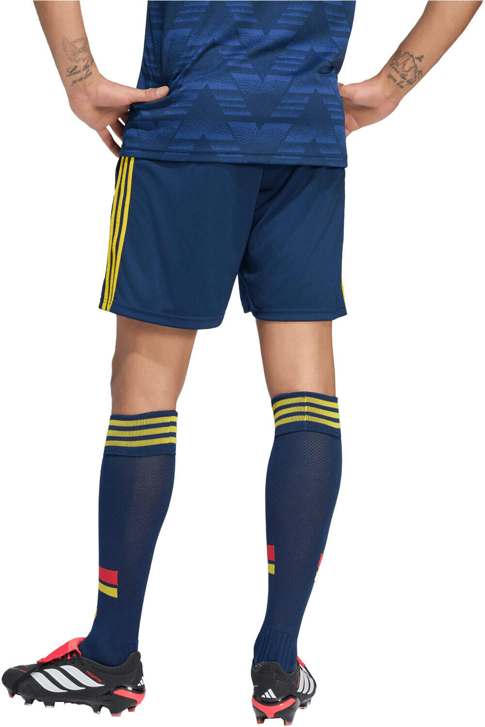 adidas pantalones fútbol oficiales ARSENAL FC 26/27 SEGUNDA EQUIPACIN AZUL vista trasera