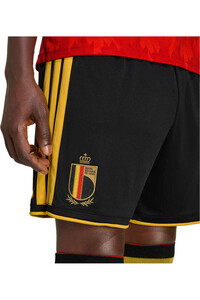 adidas pantalones fútbol oficiales BELGICA MUNDIAL 2026 PRIMERA EQUIPACION NEGRO vista detalle