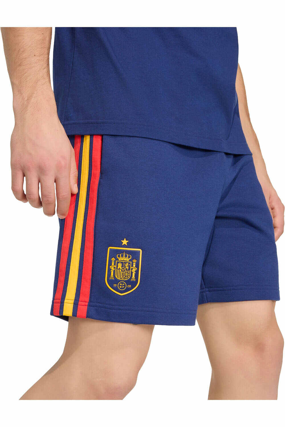 adidas pantalones fútbol oficiales ESPAÑA MUNDIAL 2026 AZUL vista detalle