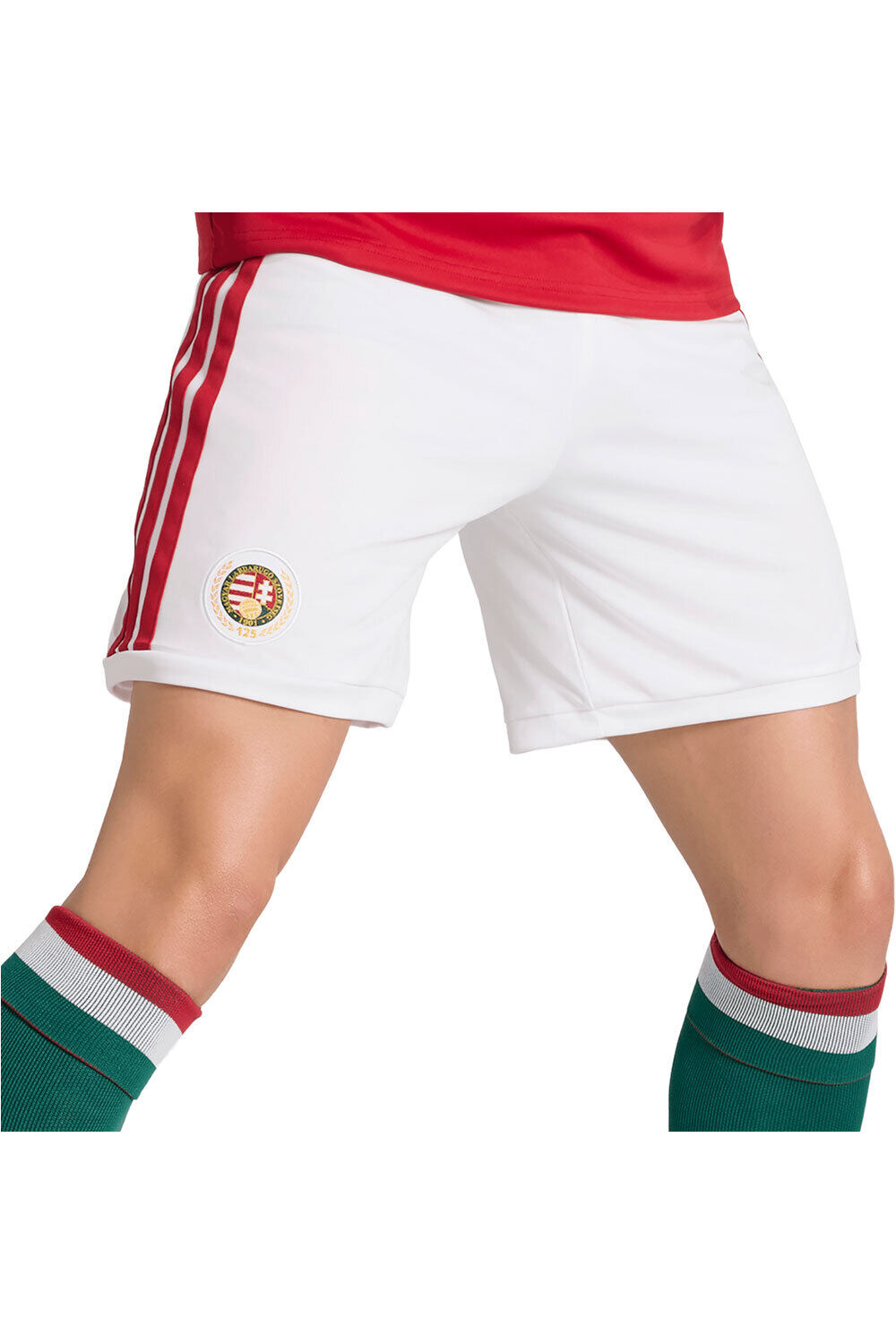 adidas pantalones fútbol oficiales HUNGRIA MUNDIAL 2026 PRIMERA EQUIPACION BLANCO vista detalle