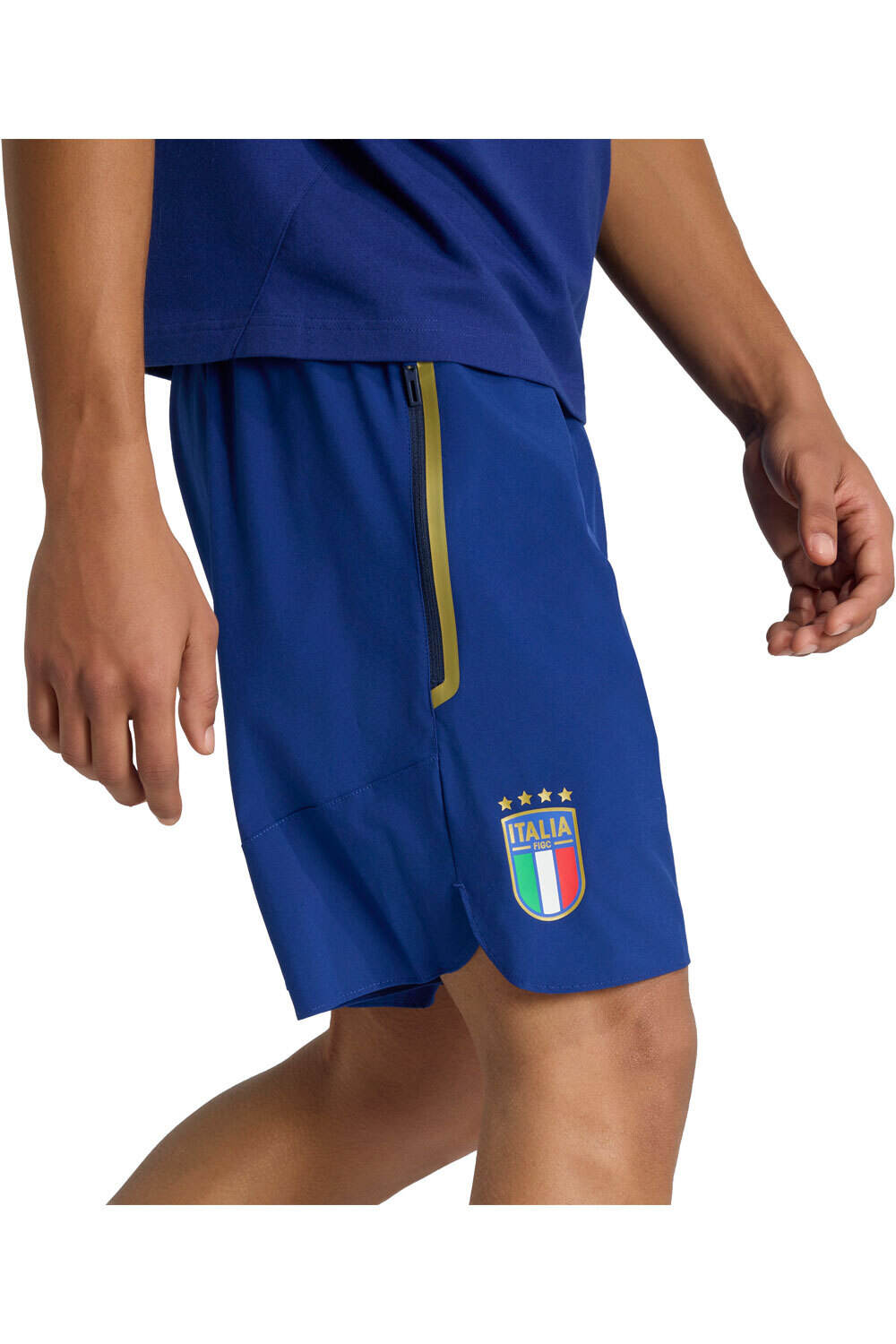 adidas pantalones fútbol oficiales ITALIA MUNDIAL 2026 AZUL vista detalle