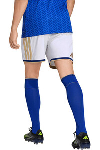 adidas pantalones fútbol oficiales ITALIA MUNDIAL 2026 PRIMERA EQUIPACION BLANCO vista trasera