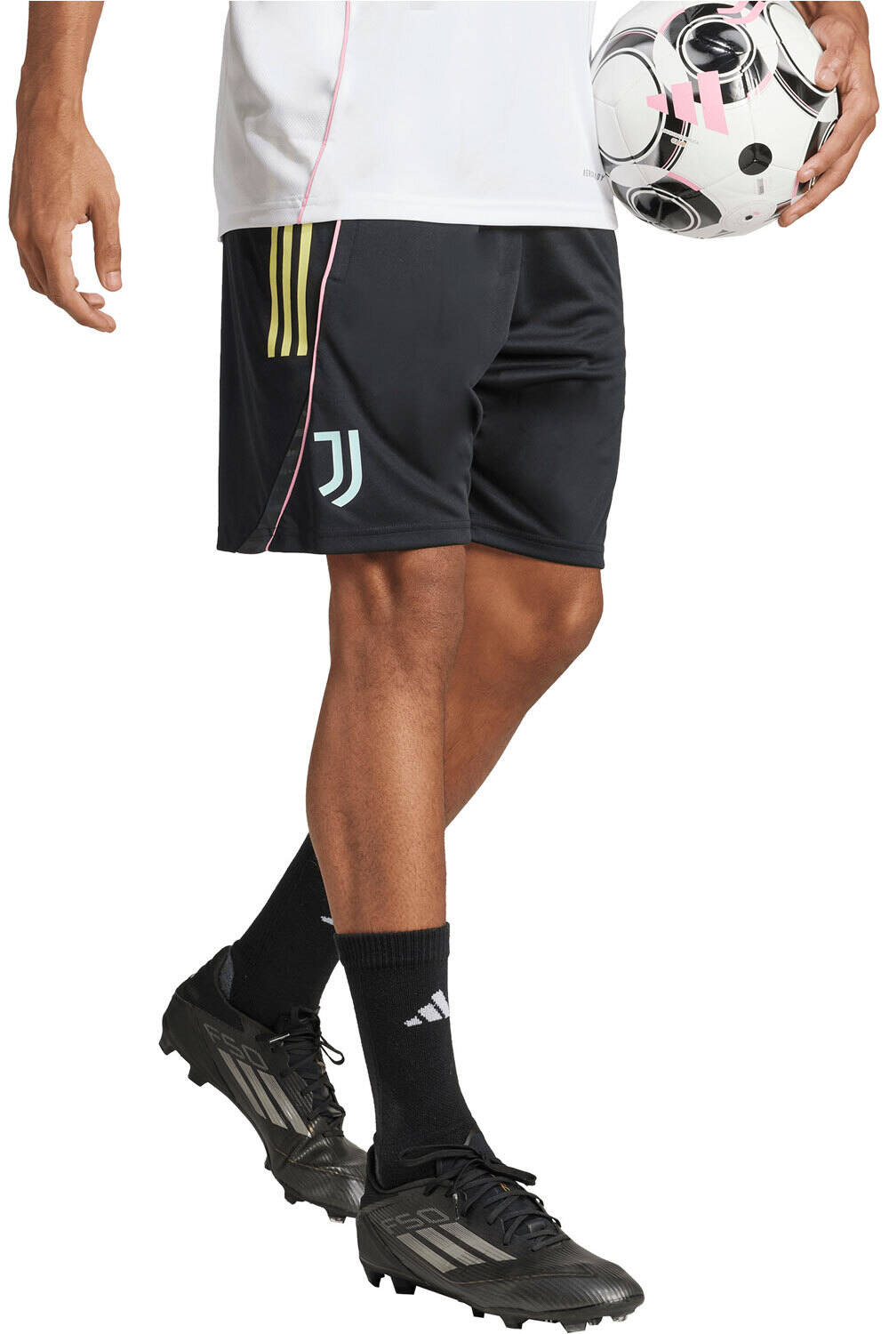 adidas pantalones fútbol oficiales JUVENTUS 25/26 ENTRENAMIENTO NEGRO vista detalle