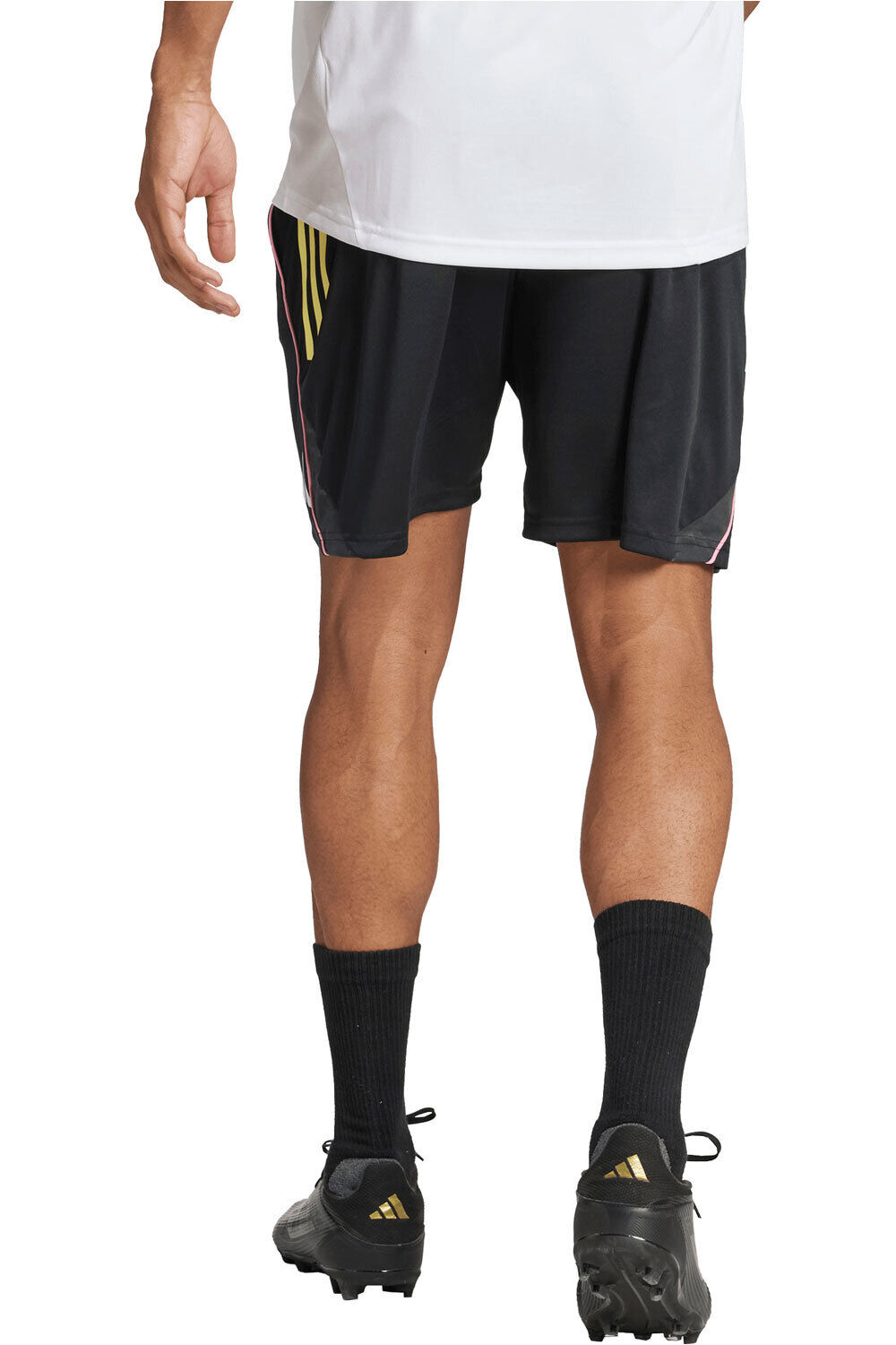 adidas pantalones fútbol oficiales JUVENTUS 25/26 ENTRENAMIENTO NEGRO vista trasera
