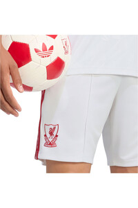adidas pantalones fútbol oficiales LIVERPOOL FC 26/27 SEGUNDA EQUIPACIN BLANCO vista detalle