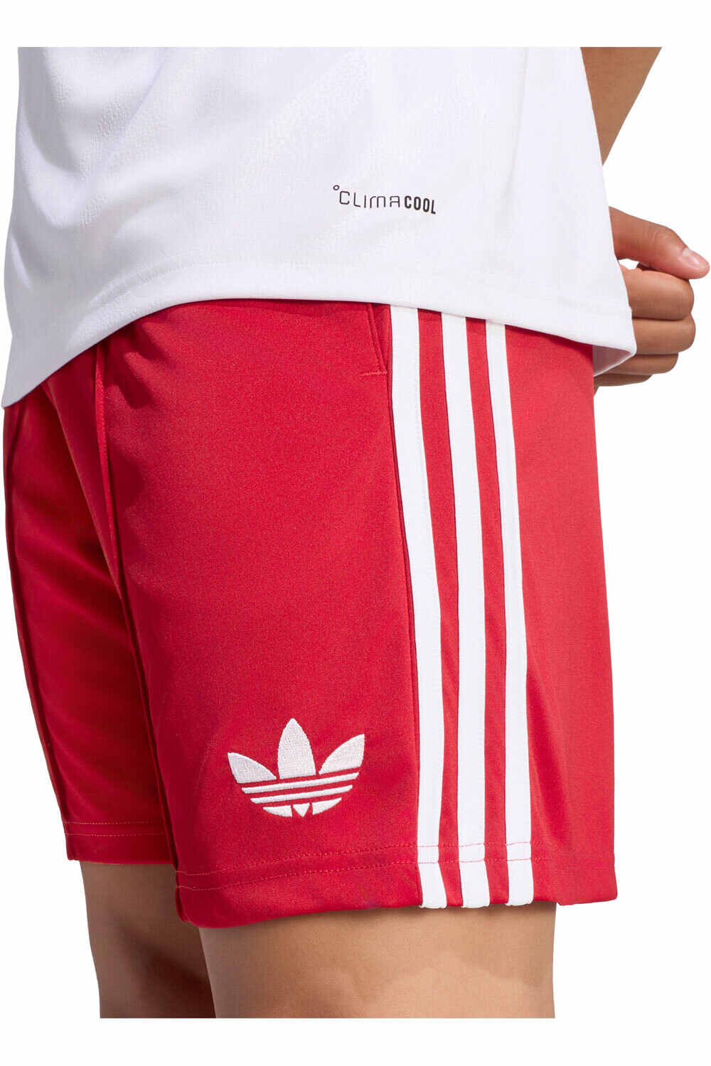 adidas pantalones fútbol oficiales LIVERPOOL FC 26/27 SEGUNDA EQUIPACIN ROJO vista detalle