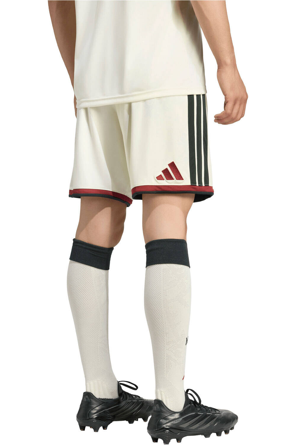 adidas pantalones fútbol oficiales MANCHESTER UNITED 26/27 3a EQUIPACIN MARRON vista trasera