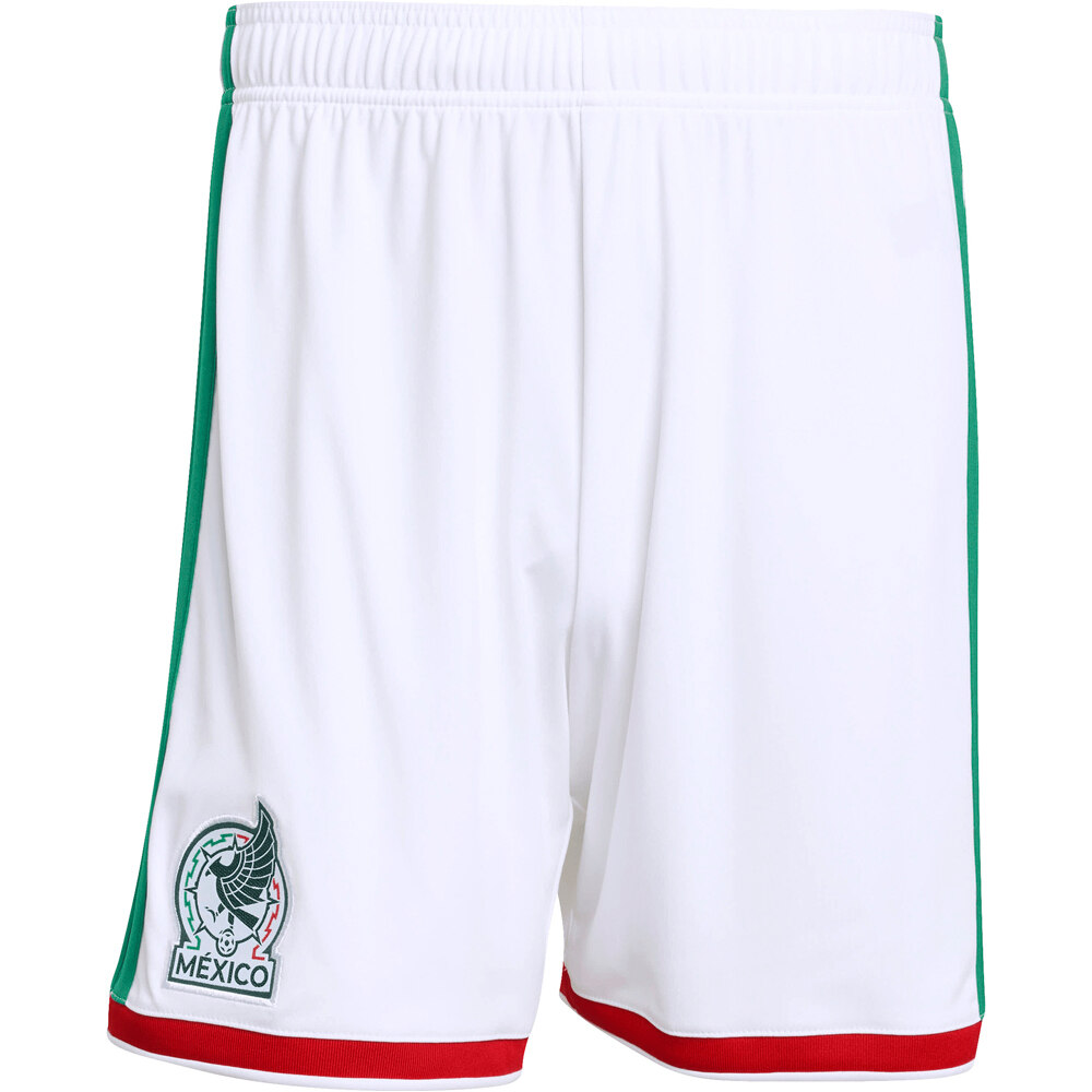 adidas pantalones fútbol oficiales MEXICO MUNDIAL 2026 PRIMERA EQUIPACION BLANCO 03
