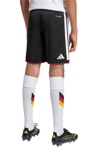 adidas pantalones fútbol oficiales niño ALEMANIA MUNDIAL 2026 PRIMERA EQUIPACION NEGRO vista trasera