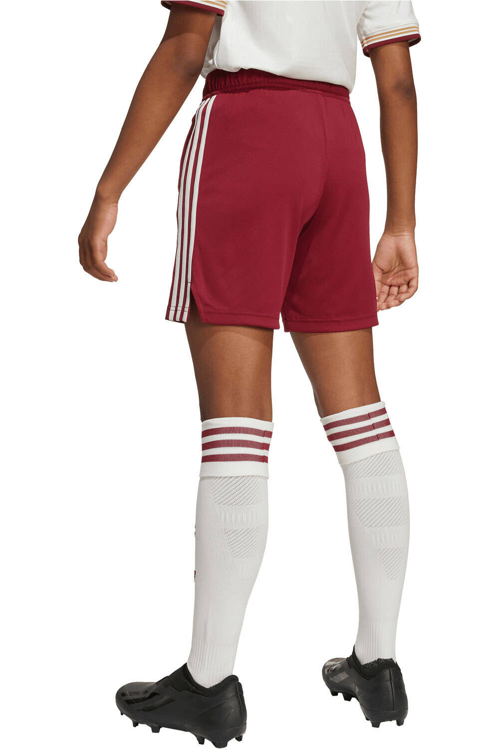 adidas pantalones fútbol oficiales niño ARSENAL 25/26 TERCERA EQUIPACION AZUL vista trasera