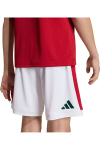 adidas pantalones fútbol oficiales niño HUNGRIA MUNDIAL 2026 PRIMERA EQUIPACION BLANCO 03