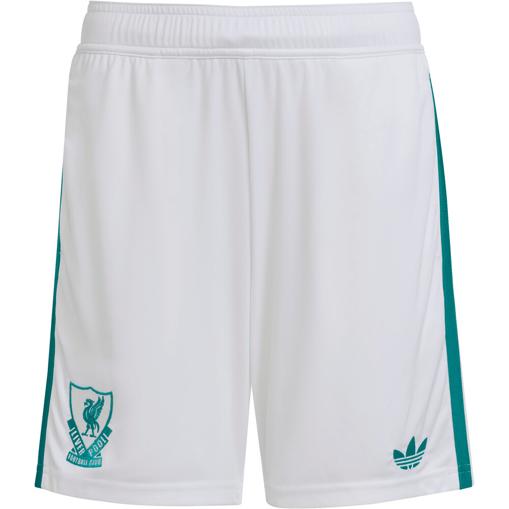 adidas pantalones fútbol oficiales niño LIVERPOOL 25/26 TERCERA EQUIPACION BLANCO 04