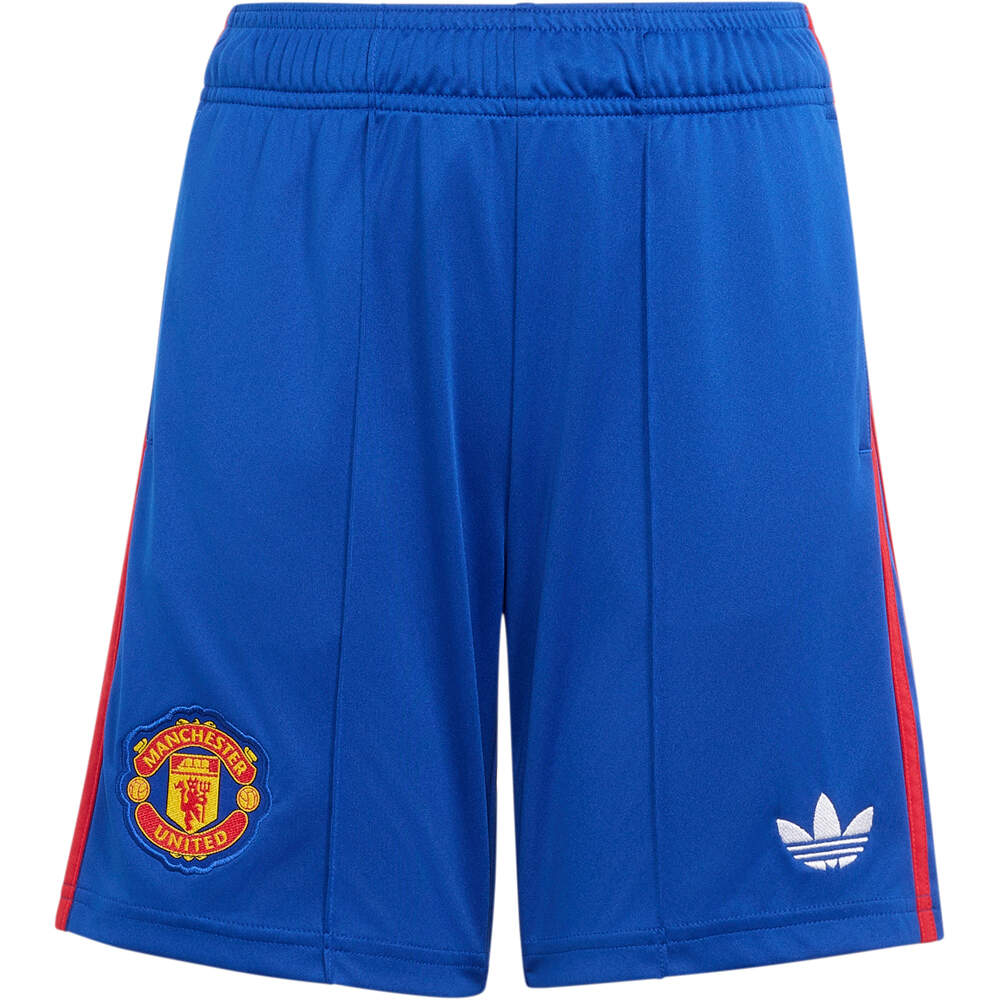 adidas pantalones fútbol oficiales niño MANCHESTER UNITED 26/27 AZUL 04