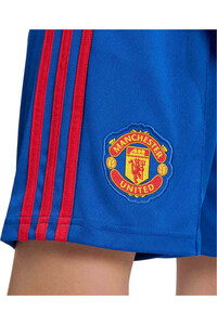 adidas pantalones fútbol oficiales niño MANCHESTER UNITED 26/27 AZUL vista detalle