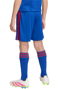 adidas pantalones fútbol oficiales niño MANCHESTER UNITED 26/27 AZUL vista trasera