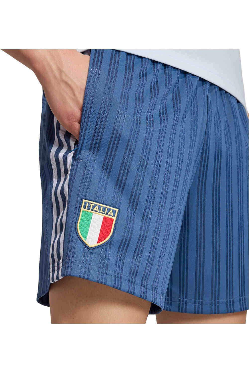 adidas pantalones fútbol oficiales ORIGINALS ITALIA AZUL vista detalle